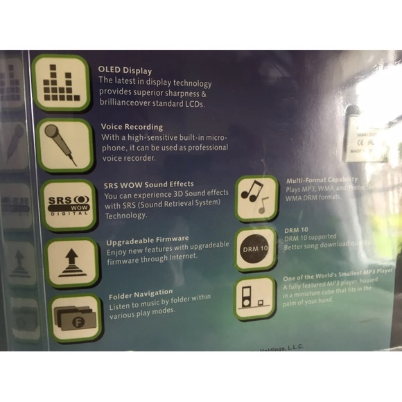 New Vintage CUBE MP3 PLAYER, DIGI-BLOCK, 2GB MUSIC STORAGE SEALED PACKAGE - Picture 7 of 10